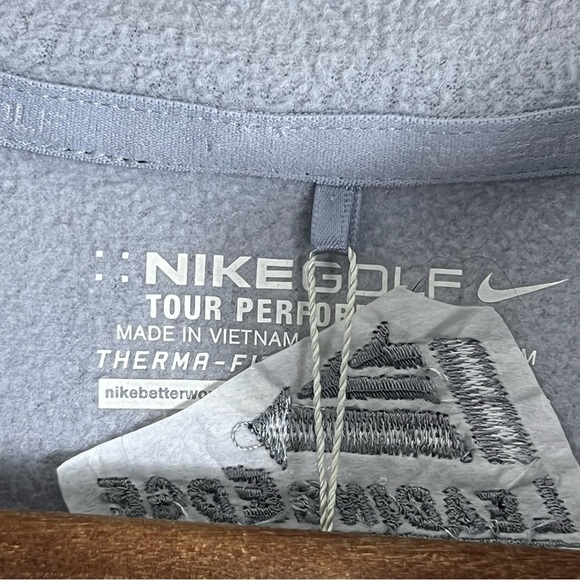 Nike Black Performance Golf Men's Dri-FIT ADV 1/2-Zip Golf Top Sweater SZ Large - Picture 9 of 14